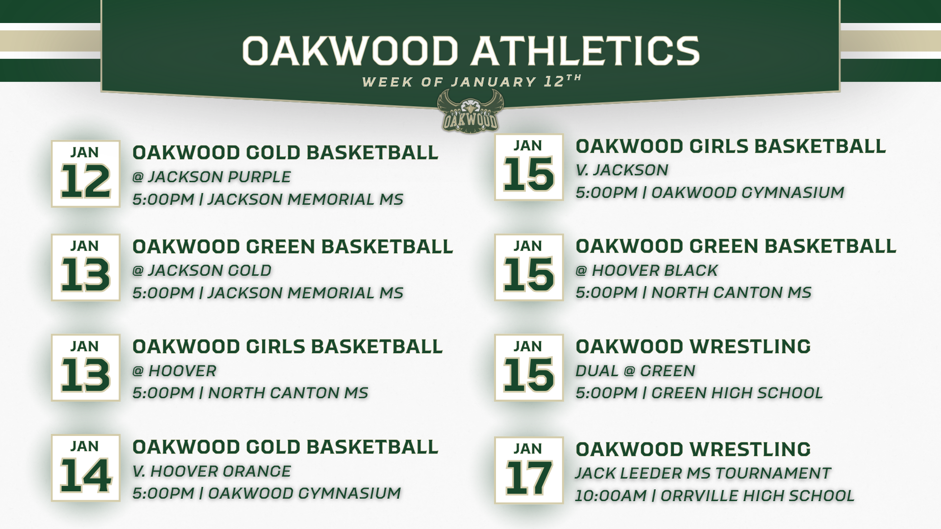 Oakwood Athletics Website Graphics 1920 Px X 1080 Px 12